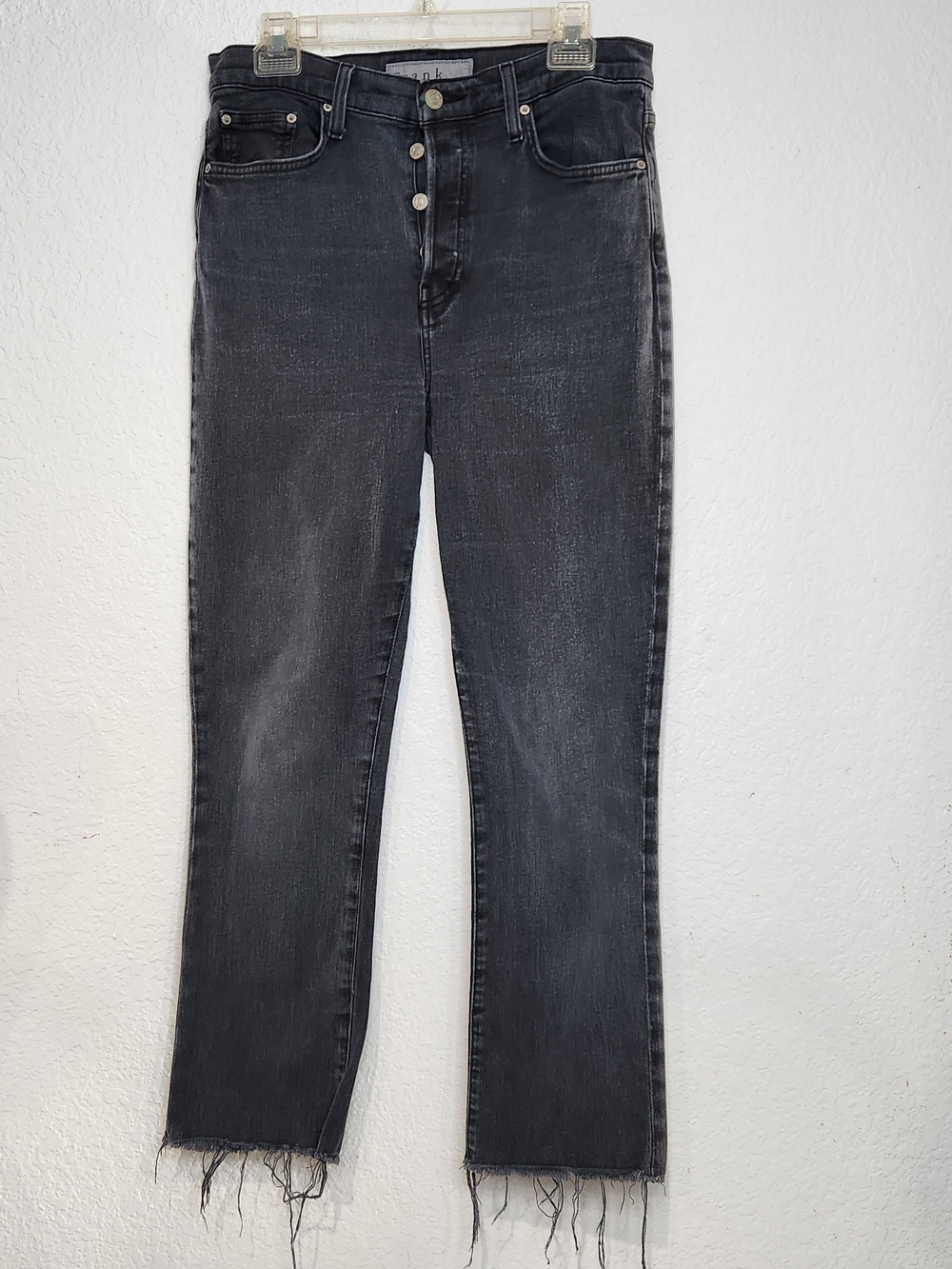 Frank & Eileen Cork Black Washed High-Rise Straight Jeans